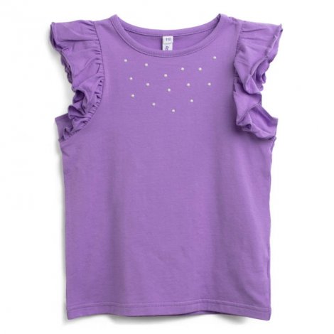 Фиолетовая футболка для девочки PlayToday 192034, вид 1