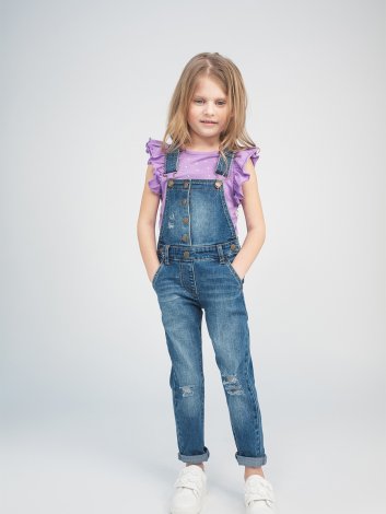 Фиолетовая футболка для девочки PlayToday 192034, вид 6