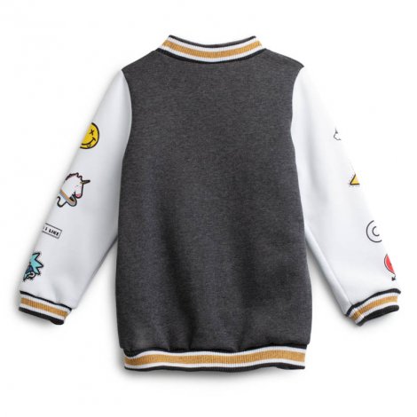 Серая толстовка для девочки PlayToday 192071, вид 2