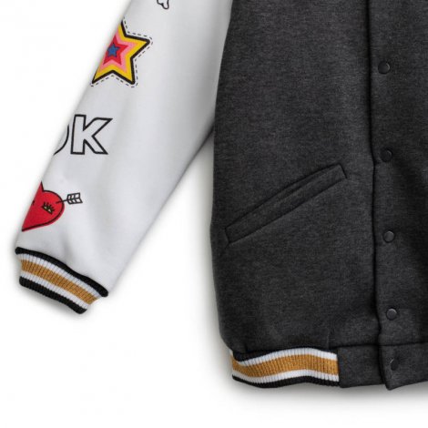 Серая толстовка для девочки PlayToday 192071, вид 5