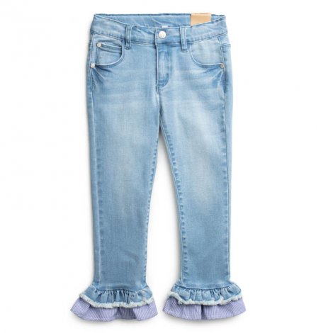 Голубые брюки джинсовые для девочки PlayToday 192191, вид 1