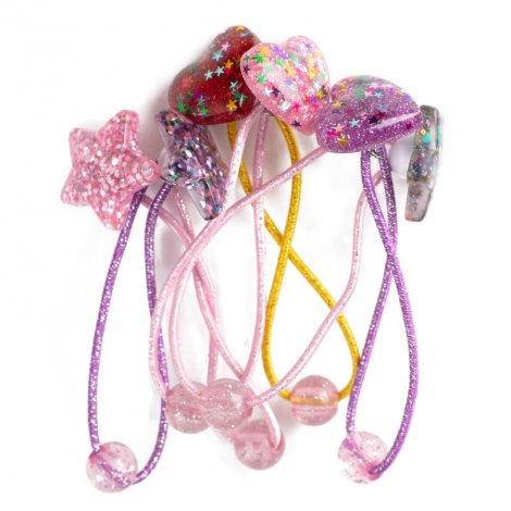 Золотистые резинки, 6 шт. в комплекте для девочки S'COOL 192722, вид 1