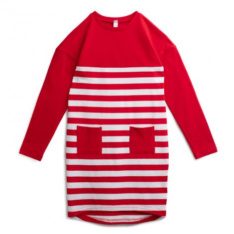 Красное платье для девочки S'COOL 194073/5720, вид 1