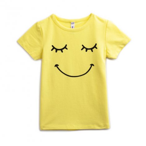 Желто-зеленая футболка для девочки S'COOL 194082, вид 1
