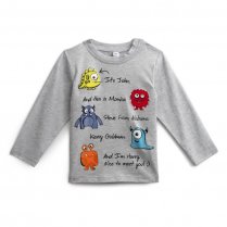 Серая футболка с длинным рукавом для мальчика PlayToday Baby 197044