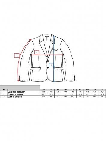Синий пиджак для мальчика PlayToday Tween 22011001, вид 10