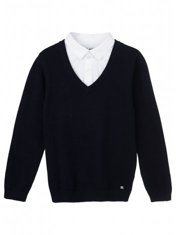 Синий джемпер для мальчика PlayToday Tween 22011202, вид 1