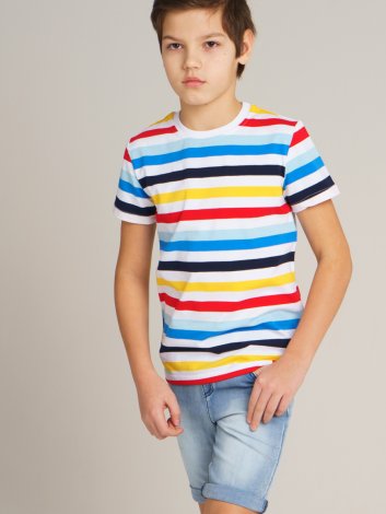 Белая футболка для мальчика PlayToday Tween 220113006, вид 5