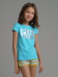 Салатовые шорты для девочки PlayToday Tween 220122017