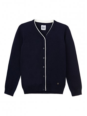 Синий кардиган для девочки PlayToday Tween 22021020, вид 1