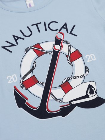 Голубая футболка для мальчика PlayToday 220212014, вид 3