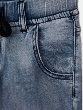 Голубые шорты текстильные джинсовые для мальчиков для мальчика PlayToday 220216012, вид 5