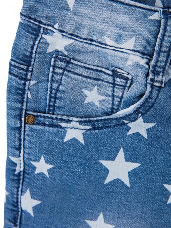 Голубые шорты джинсовые для девочки PlayToday 220226019, вид 3