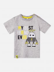 Серая футболка для мальчика PlayToday Baby 220312002