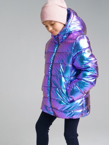 Фиолетовая куртка для девочки PlayToday Tween 22127208, вид 5