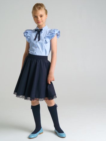 Темно-синие гольфы для девочки PlayToday Tween 22127218, вид 3