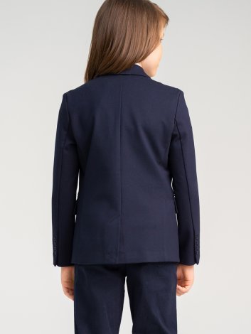 Темно-синий пиджак трикотажный для мальчика PlayToday Tween 22217005, вид 6