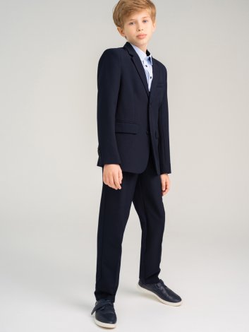 Темно-синий костюм: брюки, пиджак для мальчика PlayToday Tween 22217006, вид 5