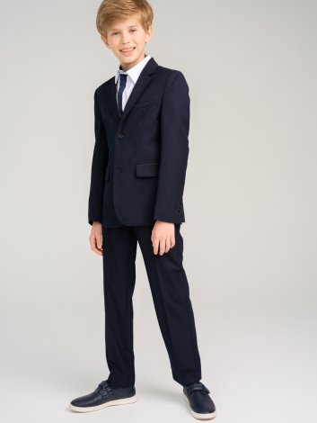 Темно-синий костюм: брюки, пиджак для мальчика PlayToday Tween 22217007, вид 3