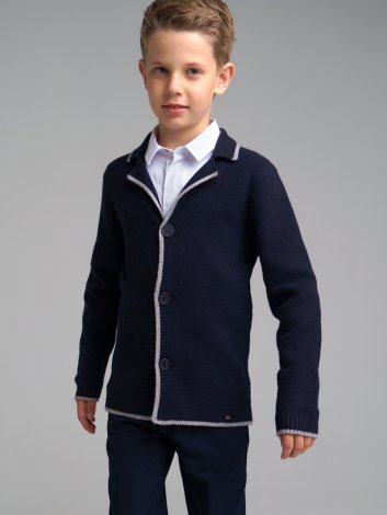 Черный кардиган для мальчика PlayToday Tween 22217011, вид 5