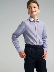 Синяя сорочка (regular fit) для мальчика PlayToday Tween 22217082