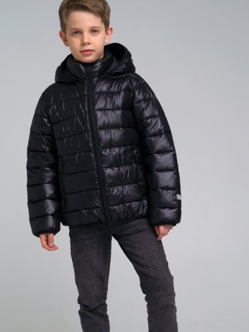 Черная куртка для мальчика PlayToday Tween 22217156, вид 3