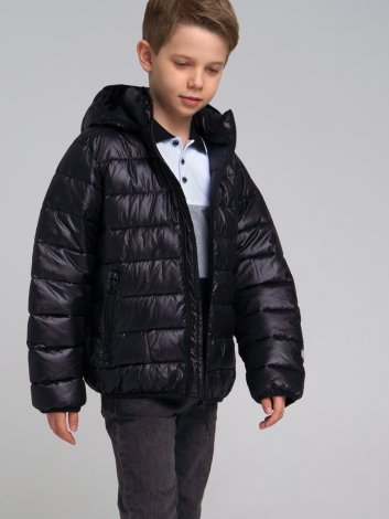 Черная куртка для мальчика PlayToday Tween 22217156, вид 4