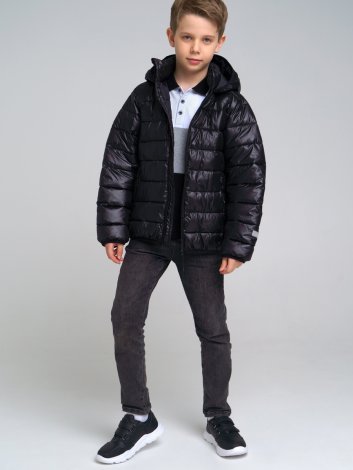 Черная куртка для мальчика PlayToday Tween 22217156, вид 7