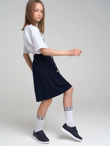 Темно-синяя юбка для девочки PlayToday Tween 22227124, вид 5