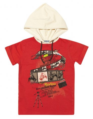 Красная футболка для мальчика S'COOL 223014, вид 1