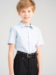 Голубая сорочка (slim fit) для мальчика PlayToday 22317037