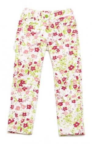 Разноцветные брюки для девочки PlayToday 242013, вид 1
