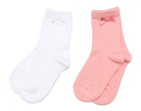 Белый комплект: носки, 2 пары для девочки PlayToday 242031, вид 1