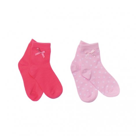 Розовые носки, 2 пары в комплекте для девочки PlayToday 262026, вид 1