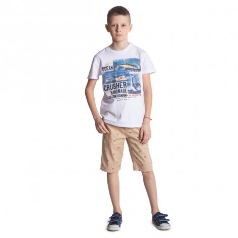 Бежевые бриджи для мальчика S'COOL 273005/3731, вид 3