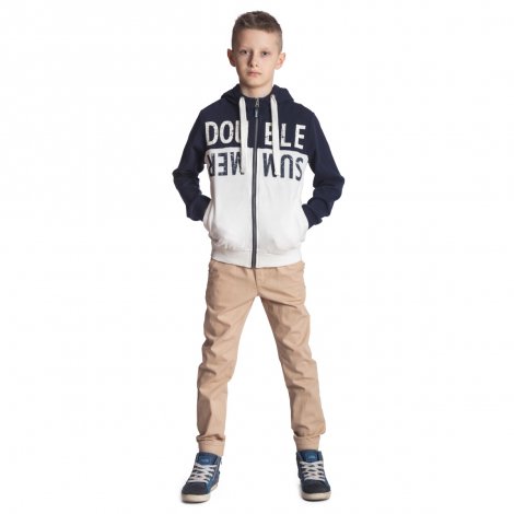 Темно-синяя толстовка для мальчика S'COOL 273023/2493, вид 3