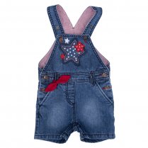 Синий полукомбинезон джинсовый для девочки PlayToday Baby 278003