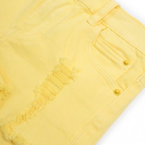 Желтые шорты для девочки PlayToday 282002, вид 2