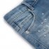 Синие шорты джинсовые для девочки PlayToday 282003, вид 3 превью