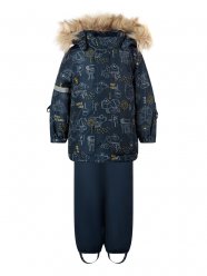 Синий комплект: куртка, полукомбинезон для мальчика PlayToday Baby 32013011