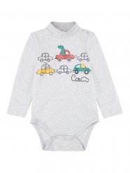 Серые боди детское для мальчика PlayToday Baby 32013031