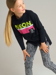 Черная туника для девочки PlayToday Tween 32021082