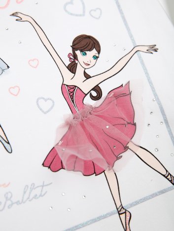 Белый комплект: футболка, легинсы для девочки PlayToday 32022404, вид 10