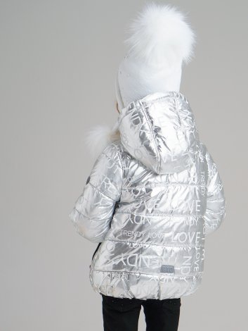 Серая куртка для девочки PlayToday 32022656, вид 6