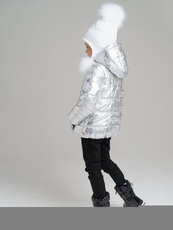 Серая куртка для девочки PlayToday 32022656, вид 8