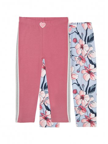 Голубые легинсы 2 шт. в комплекте для девочки PlayToday Baby 32023025, вид 1