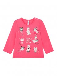 Футболка с длинным рукавом для девочки PlayToday Baby 32023419