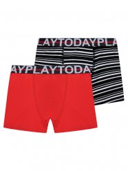 Красные трусы - боксеры, 2 шт. в комплекте для мальчика PlayToday Tween 32111526
