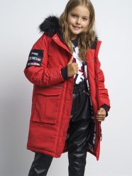 Черное пальто для девочки PlayToday Tween 32121202