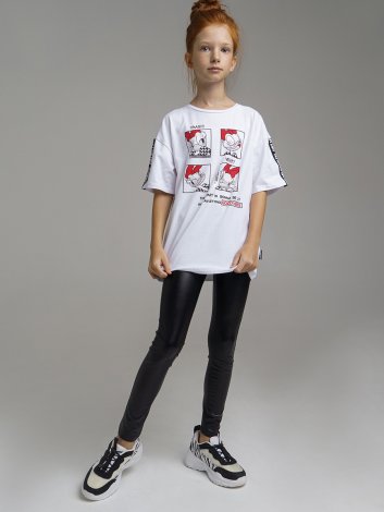 Черные легинсы для девочки PlayToday Tween 32121241, вид 1